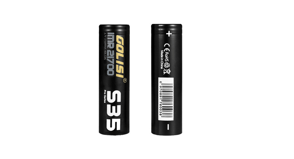 Golisi S35 IMR 21700 3750mAh Li-ion Rechargeable Battery(2pc/pack)