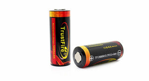 Trustfire 26650 3.7v "5000mah" Rechargeable Li-ion Battery(2pc)
